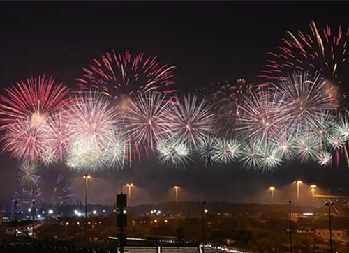 开江县焰火晚会